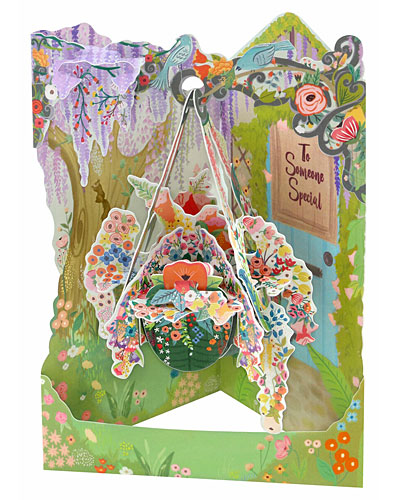 Hanging Basket Card - Click Image to Close